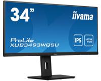 iiyama ProLite XUB3493WQSU-B5 computer monitor 86,4 cm (34") 3440 x 1440 Pixels UltraWide Quad HD LED Zwart