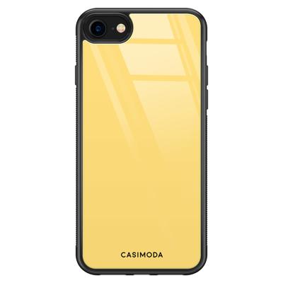 iPhone SE 2020 glazen hardcase - Yellow sun iPhone SE 2020 glazen hardcase - Yellow sun