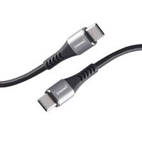 Intenso C315C USB-C naar USB-C kabel, 60W snel opladen, 1,5 m, voor iPhone, Samsung Galaxy, Macbook, laptop, iPad, zwart