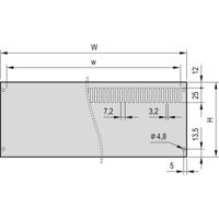 nVent SCHROFF 24576148 Achterplaat 4 stuk(s) - thumbnail