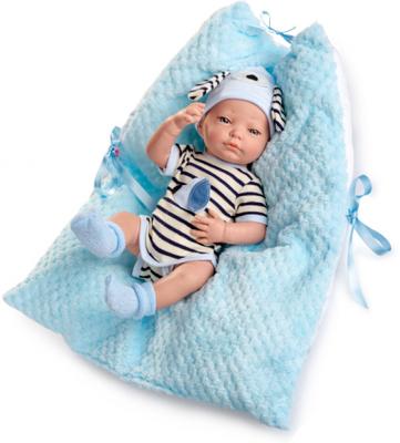 Berjuan babypop Newborn Special meisjes 45 cm blauw/wit Berjuan babypop Newborn Special meisjes 45 cm blauw/wit
