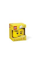Lego Iconic Hoofd Boy Opbergbox, Kunststof, Geel, Small, 1.0 Einheiten