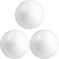 3x Beschilderbare piepschuim ballen/bollen 10 cm