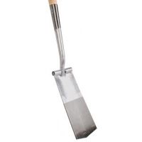 Draineerspade 13 cm met opstap en houten steel 76 cm