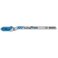 Bosch Accessories 2608634237 Decoupeerzaagblad T 118 EOF Flexible for Metal, verpakking van 5 stuks 5 stuk(s)