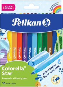 Pelikan viltstift Colorella Star 10 stiften in kartonnen ophangdoosje