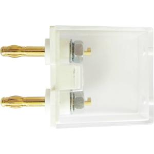 Schnepp G1 2AU Meetadapter Banaanstekker 4 mm - Bus 4 mm Stapelbaar Wit