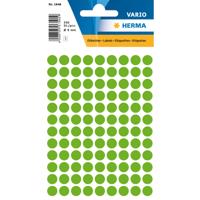 HERMA Universele etiketten Ø 8 mm rond fluor groen papier mat 540 st.