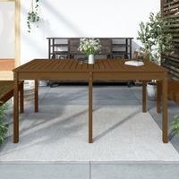 Tuintafel 159,5x82,5x76 cm massief grenenhout honingbruin