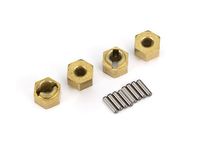 Traxxas - Wheel hubs, 7mm hex (messing) (TRX-9750X) - thumbnail