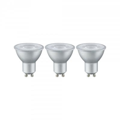Paulmann 28581 LED-lamp Energielabel G (A - G) GU10 4 W Warmwit (Ø x h) 51 mm x 55 mm 3 stuk(s)