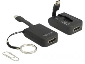 Delock 63942 USB Type-C-adapter naar HDMI (DP Alt Mode) 4K 30 Hz - sleutelhanger