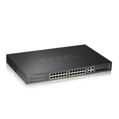 GS2220-28HP - Switch - Beheerd - 24 x 10/100/1000 (PoE+) + 4 x Gigabit SFP-combinatie - rack-uitvoering - PoE+ (375 W)