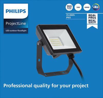Philips Lighting ProjectLine 8719514954496 LED-schijnwerper 10 W Natuurwit