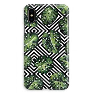 Geometrische jungle: iPhone XS Max Volledig Geprint Hoesje