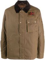 Barbour surchemise en coton à patch logo - Marron