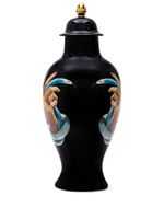 Seletti vase Hand With Snakes en porcelaine - Noir