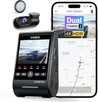VIOFO A229 PRO 2CH Voor en Achter 4K+2 K HDR Dual Dash CAM met STARVIS 2 SENSOREN Super Nachtzicht Spraakbesturing