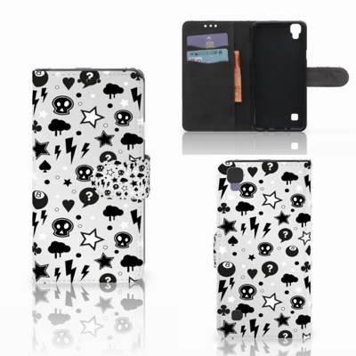 Telefoonhoesje met Naam LG X Style Silver Punk Telefoonhoesje met Naam LG X Style Silver Punk