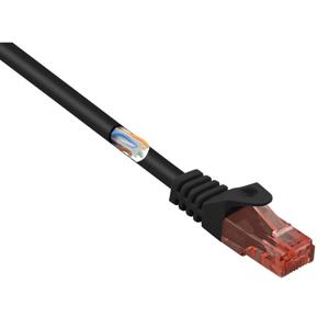 Renkforce RF-5042662 RJ45 Netwerkkabel, patchkabel CAT 6 U/UTP 15.00 m Zwart Snagless, Halogeenvrij 1 stuk(s)