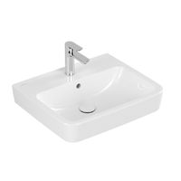 Villeroy & Boch O.novo wastafel 55x46cm met overloop 1 kraangat wit 4A415501 - thumbnail