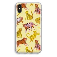 Cute Tigers and Leopards: iPhone XS Transparant Hoesje - thumbnail