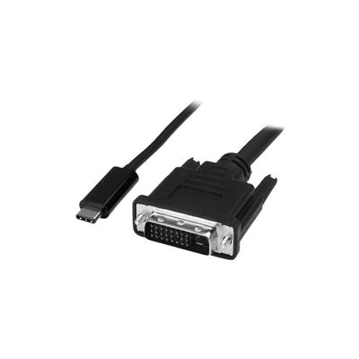 StarTech.com USB-C naar DVI adapter kabel 2 m 1920x1200 zwart StarTech.com USB-C naar DVI adapter kabel 2 m 1920x1200 zwart
