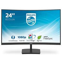 Gebogen pc-scherm - PHILIPS 241E1SC / 00 - 23.6 FHD - VA-paneel - 4 ms - 75Hz - VGA / HDMI - AMD FreeSync
