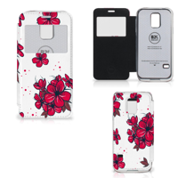 Samsung Galaxy S5 Mini Hoesje Blossom Red