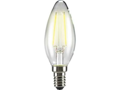 Sygonix LED Energielabel A++ (A++ - E) E14 Kaars 2 W = 25 W Warmwit (Ø x l) 35 mm x 99 mm Filament / Retro-LED 1 stuk(s)