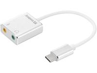 Sandberg 136-26 adapter USB C naar audio en microfoon