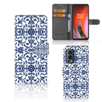 OnePlus Nord 2 5G Hoesje Flower Blue