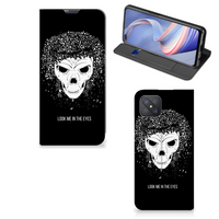 Mobiel BookCase OPPO Reno4 Z 5G Skull Hair