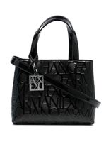 Armani Exchange sac à main à logo embossé - Noir - thumbnail