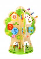 Tooky Toy activiteitenboom 40 x 40 x 50 cm hout naturel/groen