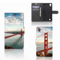 LG X Power Flip Cover Golden Gate Bridge