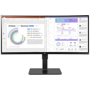 LG Electronics LG 34BQ77QB-B.AEU 86,72cm Curved LED-monitor Energielabel G (A - G) 86.4 cm (34 inch) 3440 x 1440 Pixel 21:9 5 ms HDMI, DisplayPort, USB-C, USB