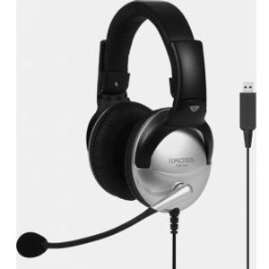 Koss SB45 USB Headset Bedraad Hoofdband Kantoor/callcenter Zwart, Zilver