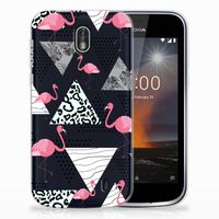 Nokia 1 TPU Hoesje Flamingo Triangle