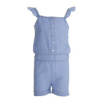 Quapi Girls gestreepte jumpsuit Fetske lichtblauw Quapi Girls gestreepte jumpsuit Fetske lichtblauw