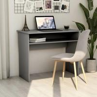 vidaXL Bureau 90x50x74 cm spaanplaat grijs