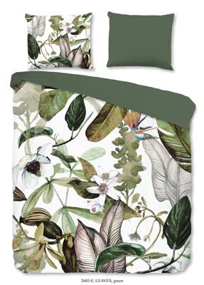 Good Morning Leaves - Flanel - Dekbedovertrek - Groen