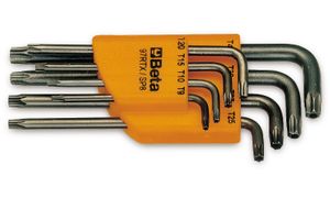 Beta 8-delige set haakse stiftsleutels met Tamper Resistant Torx® profiel (art. 97RTX) met support 97RTX/SC8 - 000970263