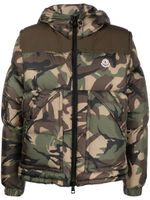 Moncler doudoune à imprimé camouflage - Vert - thumbnail