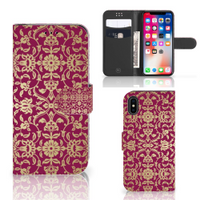 Wallet Case Apple iPhone X | Xs Barok Pink - thumbnail