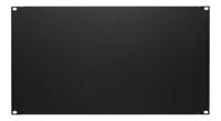 19 inch afdekpaneel - 6U - Zwart