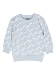 Kenzo Kids sweat à logo imprimé - Bleu