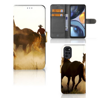 Motorola Moto G22 Telefoonhoesje met Pasjes Design Cowboy - thumbnail