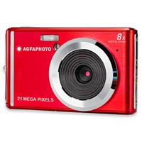 AGFA Photo – compacte digitale camera met 21 megapixel CMOS-sensor, 8x digitale zoom en LCD-display rood, Single, rood