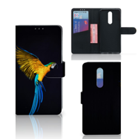 OnePlus 7 Pro Telefoonhoesje met Pasjes Papegaai